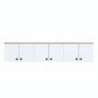 Hanah Home Armario Multiusos EA103 - 2387 Nogal y Blanco
